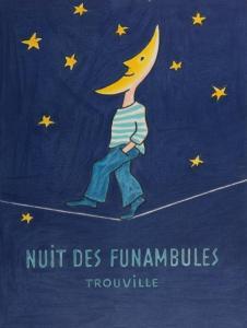 SAVIGNAC Raymond 1907-2002,Nuit des Funambules, Trouville,De Maigret FR 2018-02-07