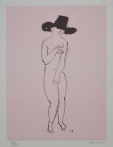 SAVIN Maurice Louis 1894-1973,NU AU CHAPEAU NOIR,Conan Auction (cwwa) FR 2014-11-02