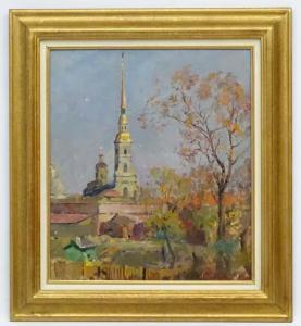 SAVINOV Glebn Alexandrovitch 1915-2000,The leaves are falling,1949,Dickins GB 2017-11-10