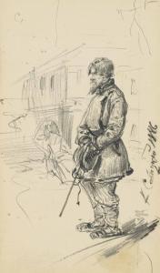 SAVITSKY Konstantin Apollonov 1844-1905,Peasant,1886,Christie's GB 2013-11-25