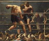 SAVON PIOUS Robert 1908-1983,Joe Louis vs Clarence "Red" Burman,Swann Galleries US 2010-10-07