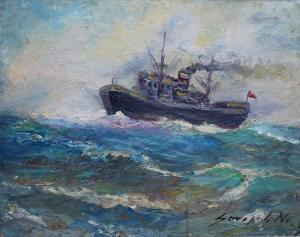 SAVOPOL Nicolae 1905-1982,Marină / Seascape,GoldArt RO 2017-09-27