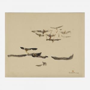 SAWADA Tetsuro 1933-1998,Watercolor #11,1959,Rago Arts and Auction Center US 2022-07-20