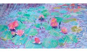 sawano mizue 1900-1900,Water Lilies in the Rain,1994,William Doyle US 2022-07-28
