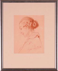 SAWICZEWSKI Stanislaus 1866-1943,Portret kobiety, 1922 r.,Desa Unicum PL 2006-11-30