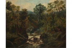 SAWYER JOHN,A Wooded River Landscape with Seated Figures,Keys GB 2015-05-08