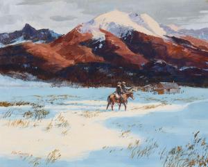 Sawyer Kenneth,Cowboys in the Snow,1976,Bonhams GB 2023-11-30