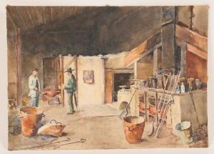 SAWYER Wells M 1863-1961,Artisan's workshop,Ripley Auctions US 2010-08-21