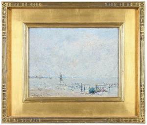 SAWYIER Paul 1865-1917,Off The Point, Sheepshead Bay, Long Island,Brunk Auctions US 2021-12-04