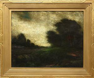 SAXTON E.Gerald,Tonalist Landscape with Figures in the Foreground,Clars Auction Gallery 2009-02-07