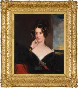 SAY Frederick Richard,Portrait of Lady Elizabeth Bulteel Wearing a Black,Sotheby's 2022-01-20