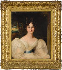 SAY Frederick Richard,Portrait of Lady Elizabeth Bulteel Wearing a White,Sotheby's 2022-01-20