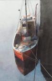 SAYLE NORMAN Alexander 1926-2007,Eel boat, Douglas Harbour, Isle of Man,2001,Keys GB 2018-03-22