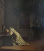 SAYLES 1700-1800,A monk praying,1737,Halls GB 2014-11-19