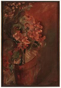 SAYRE FITZGERALD Zelda 1901-1948,Potted Geraniums,Brunk Auctions US 2014-05-17