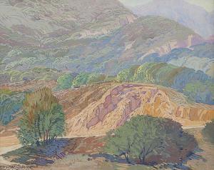 SAYRE Fred Grayson 1879-1938,A Road in Griffith Park,John Moran Auctioneers US 2014-10-21
