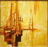 SAYRES Richard 1900,View of the Golden Gate Bridge,Clars Auction Gallery US 2010-12-04