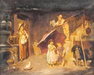 SCAFFAI Luigi 1837-1899,mother and child,19th century,888auctions CA 2018-06-07
