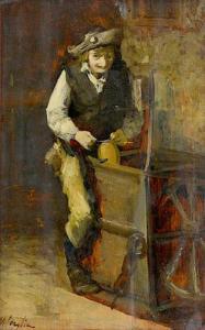 SCAGLIA Giuseppe Michele 1859-1918,L'arrotino,Meeting Art IT 2022-03-12