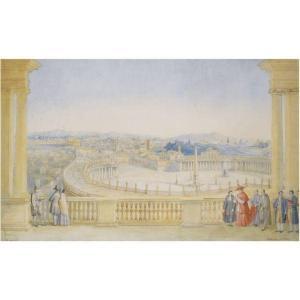 SCANDRETT HARFORD JOHN 1786-1866,ROME FROM THE VATICAN,Sotheby's GB 2010-07-06