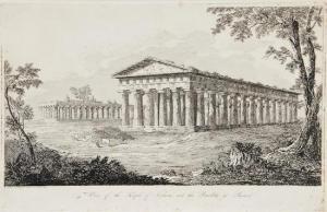 SCANDRETT HARFORD JOHN 1786-1866,View of the Temple of Neptune, and the Basi,1817,Bloomsbury London 2011-06-22