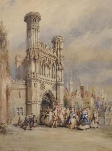 SCANDRETT Thomas,Principal Gate of St Augustine's Abbey, Canterbury,1818,John Nicholson 2019-05-01