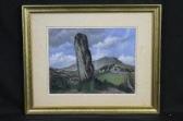 SCANLAN JOHN JOSEPH,Irish Landscape With Standing Stone Near A Cottage,Peter Francis 2014-03-25