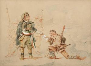 SCANLAN Robert 1801-1876,The King of Munster receiving an important despatc,Tennant's GB 2022-04-23