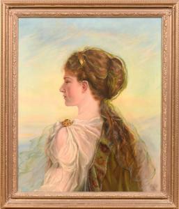 SCANNELL Edith 1870-1903,portrait of a lady,1894,Tring Market Auctions GB 2017-03-10
