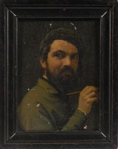 SCARAMUZZA Francesco 1803-1886,Autoportrait,1845,Millon & Associés FR 2020-09-18