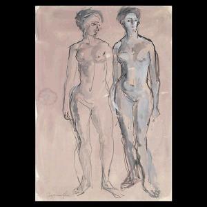 SCARAVAGLIONE Concetta Maria 1900-1975,Two Standing Figures.,Auctions by the Bay US 2008-08-03