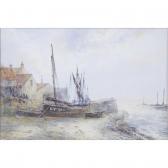 SCARBOROUGH Frederick William 1860-1939,"Fishing Boats at Boulogne, Morning" and "La,Fellows & Sons 2021-11-29