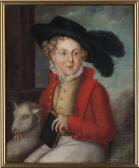 SCARFE F,Portrait of a boy, three-quarter-length, in a red ,Christie's GB 2013-05-01