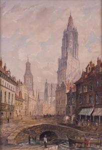SCARLE W 1800-1800,Vista de la catedral de Utrecht,1886,Alcala ES 2012-11-28