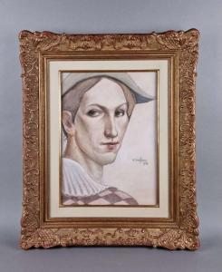 SCAUFLAIRE Edgar 1893-1960,Arlequin,Legros BE 2024-01-25