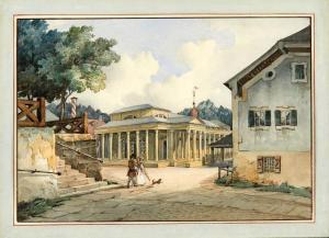 SCHÖNFELD Heinrich 1809-1845,Paysage avec des bâtiments néoclas,AuctionArt - Rémy Le Fur & Associés 2019-10-08