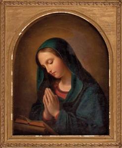 SCHÖNMANN Joseph 1799-1879,Betende heilige Maria,1879,Palais Dorotheum AT 2009-04-08