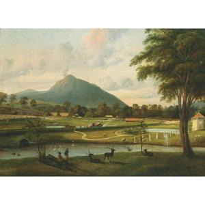 SCHÖNSTEDT Aegidius 1812-1881,landscape- a view of java,1848,Sotheby's GB 2004-10-10