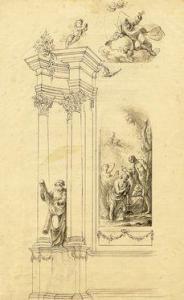 SCHÜBLER Johann Jacob,Progetto per altare con San Pietro e Battesimo di ,Gonnelli 2020-05-26