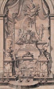 SCHÜBLER Johann Jacob 1689-1741,Projet de tombeau,Millon & Associés FR 2012-06-29
