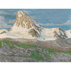 SCHÜTZ Johannes 1886,Der Mont-Miné im Val d′ Hérens,Dobiaschofsky CH 2013-05-15