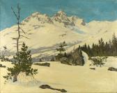 SCHÜTZ Willem Joannes 1854-1933,Albana Julier im Winter,1926,Zeller DE 2014-09-18