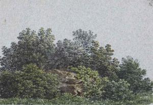 SCHüTZE Ludwig 1807-1872,A wooded landscape with a rock,1826,Christie's GB 2014-12-10