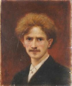 SCHÜTZENBERGER Louis Frédéric,Portrait de son fils,1890,Gautier-Goxe-Belaisch, Enghien Hotel des ventes 2023-02-19