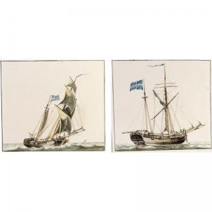 SCHAAP Wijbrand 1766-1821,two studies of boats: a 'galjas' sailing before th,Sotheby's GB 2004-11-02