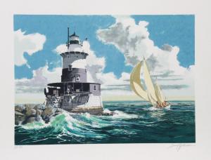 SCHAARE Harry J 1922-2008,The Lighthouse,1980,Ro Gallery US 2022-06-28