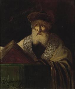 SCHACHMANOV 1800-1900,Portrait of a Rabbi,Rosebery's GB 2024-02-27