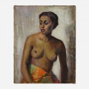 SCHACHT LOUISE 1908-1988,Portrait of a Nude Woman,Rago Arts and Auction Center US 2022-06-03