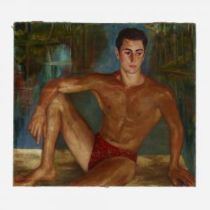 SCHACHT LOUISE 1908-1988,Seated Man,Rago Arts and Auction Center US 2022-06-02