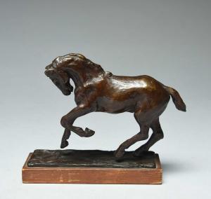 SCHACK ELO Mathilius 1887-1948,Rearing horse,Woolley & Wallis GB 2023-06-07